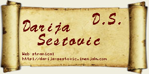 Darija Šestović vizit kartica